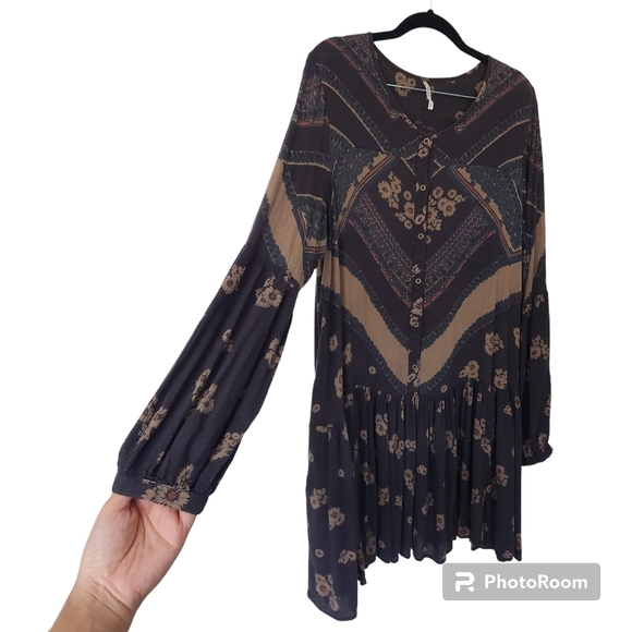 FREE PEOPLE 'Gauze From Your Heart' Printed Rayon Medium - Picture 4 of 8